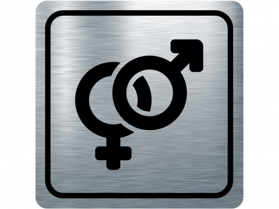 Указателна табела знак за пол - инокс