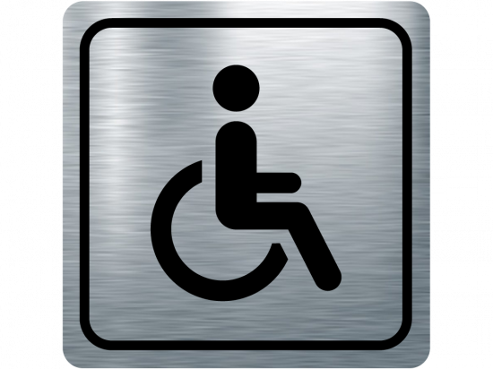 Указателна табела инвалид - инокс