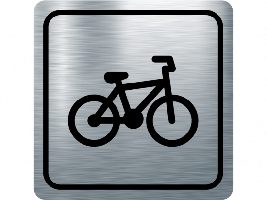 Указателна табела велосипед - инокс
