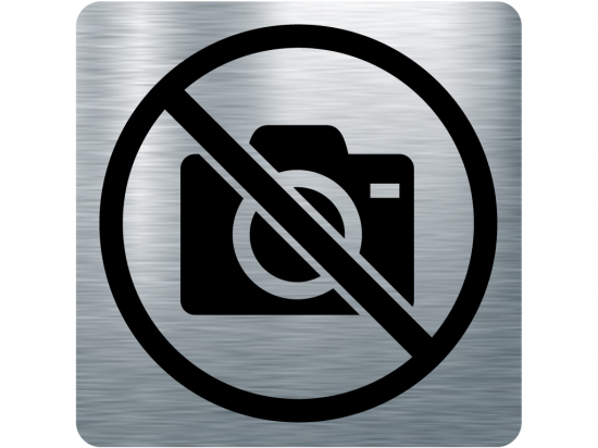 Забранителна табела фотоапарат - инокс