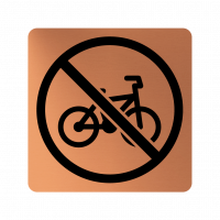 Забранителна табела велосипед - мед