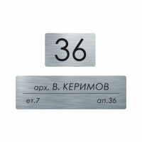 Табелки за пощенска кутия Керимов - инокс
